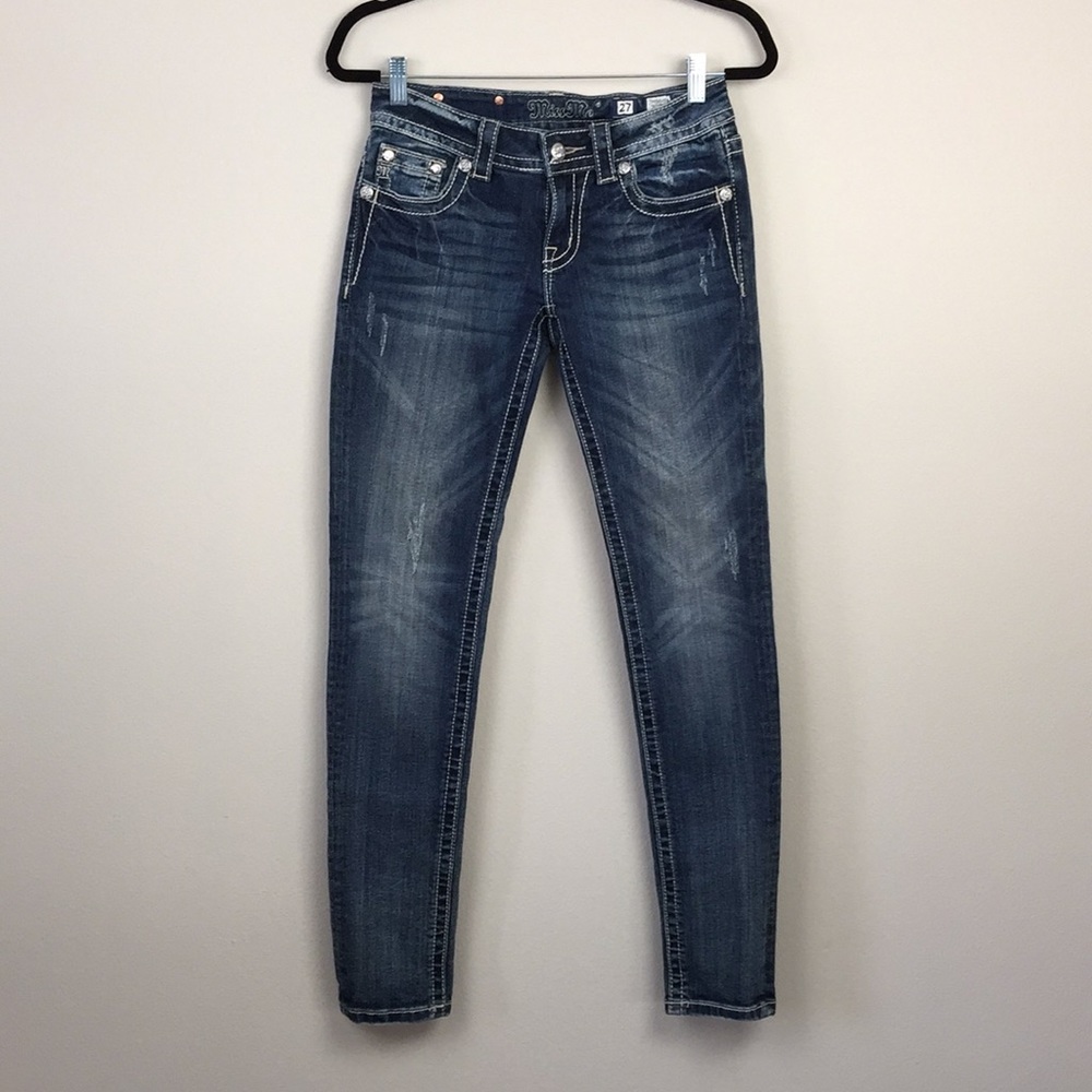 MISS ME Skinny Bling Pockets Jeans